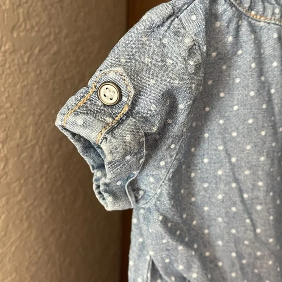 Baby girls, jeans, jumpsuit 6 months - Picture 3 of 7